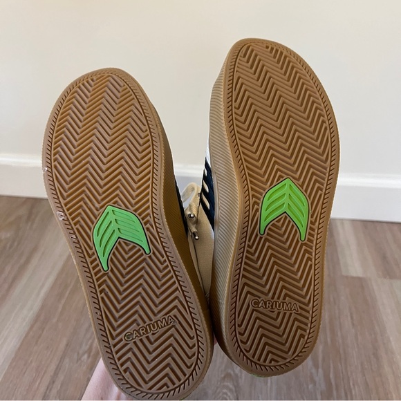 Cariuma Catiba Pro Vintage White Suede Canvas Gum Sole Skate Shoe M8 W9.5 - Picture 6 of 8